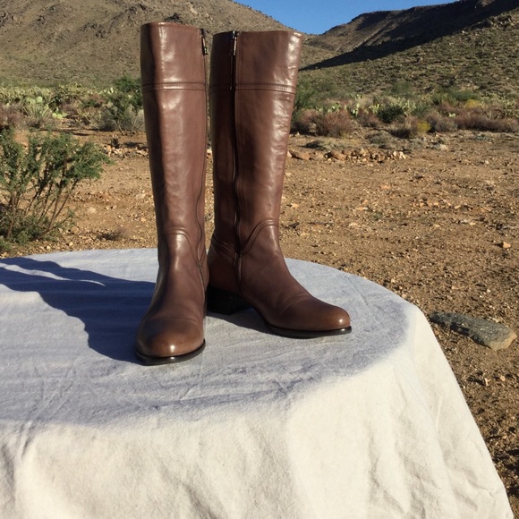 Alberto Fermani Taupe Leather Boots 39.5 Italy - Picture 8 of 8